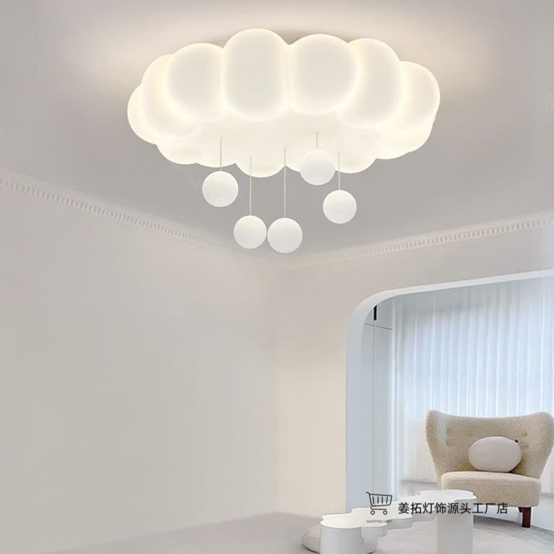Bedroom Ceiling Light Cream Style Simple 2026 New Children's Room Star Moon LED Pendant Light