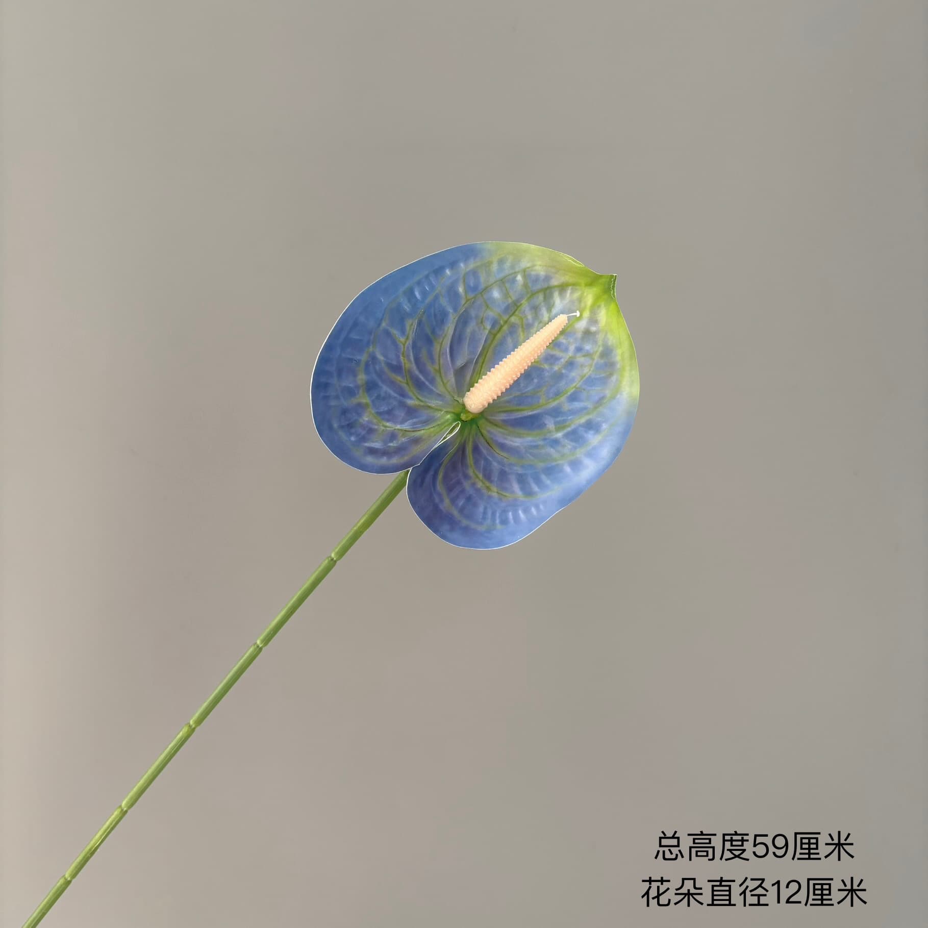 Red Anthurium Single Stem Artificial Flower Realistic Touch Fake Flower for Home Wedding Decoration Floral Arrangement