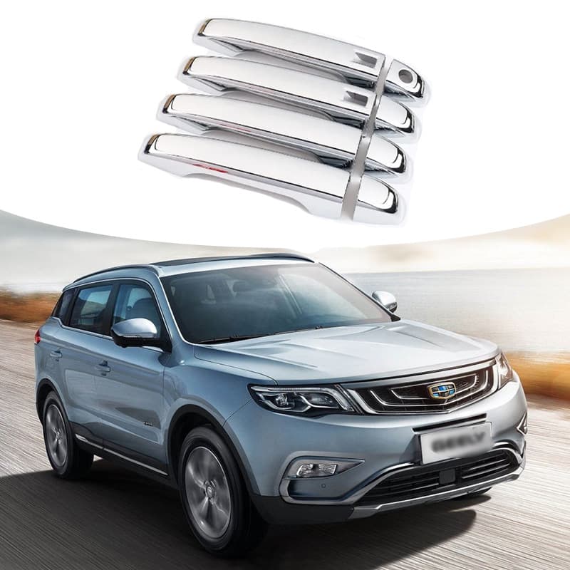 Carbon Fiber Pattern Door Handle Cover Accessories for Geely Atlas Emgrand NL-3 Proton X70