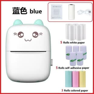 Cross-border C9 Mini Printer Small Portable Pocket Wrong Question Thermal Mobile Bluetooth Mini Printer
