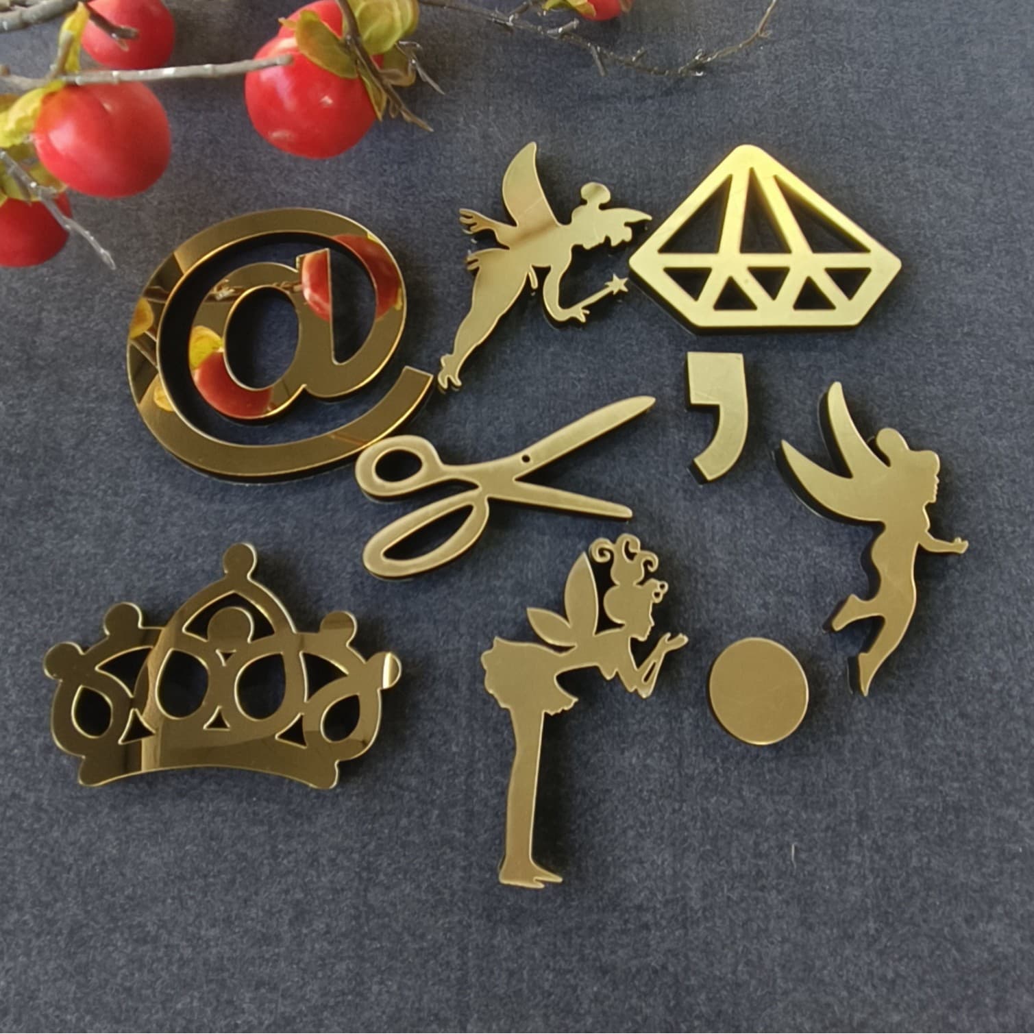 letter hot style home foreign trade decorative acrylic wall stickers EVA mirror symbol series decorative creative wall stickers