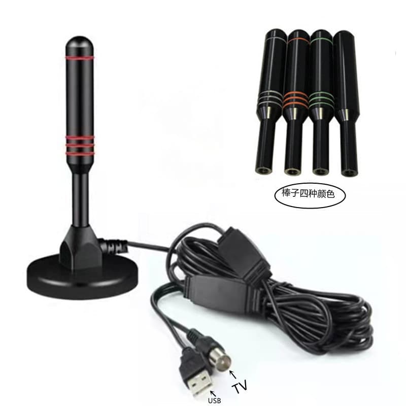 Factory Direct DVB-T DTMB Car Antenna Digital Indoor TV Antenna with Amplifier HD Signal Enhancer.