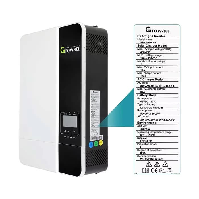 Suitable for In Stock Growatt Spf 5000es 3.5kw/5kw Off-grid Inverter