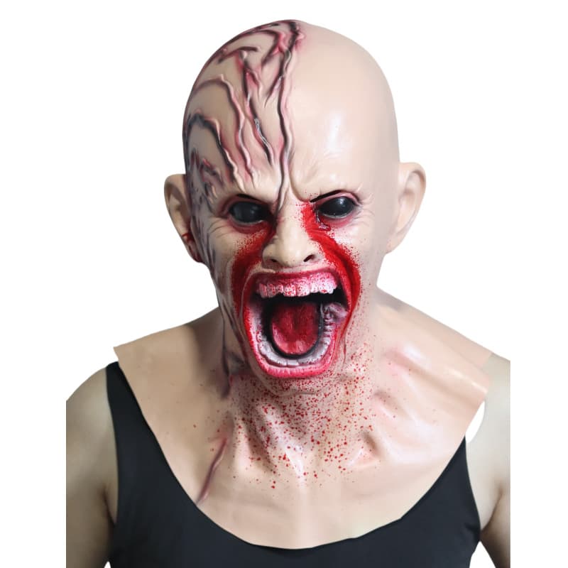 Halloween Horror Vampire Mask Zombie Zombie Latex Headgear Alien Scary Dress Up Mask