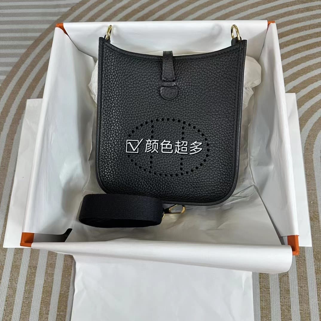 Semi-Hand-Stitched Wax Thread Evelyne 16/29cm TC First Layer Cowhide Single Shoulder Crossbody All-Match Bag