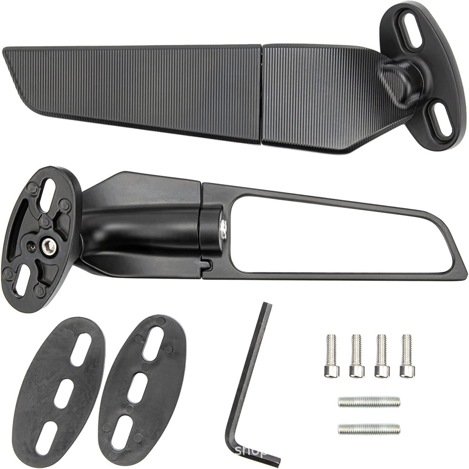 CNC Wind Deflector Rearview Mirror Large Mirror Panel for Kawasaki Yamaha Motorcycle Modification