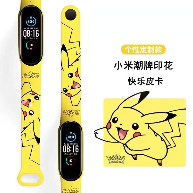 Compatible with Xiaomi Mi Band 8/9 wristbands and Xiaomi Mi Band 4/5/6/7 watchbands with trendy cartoon prints.