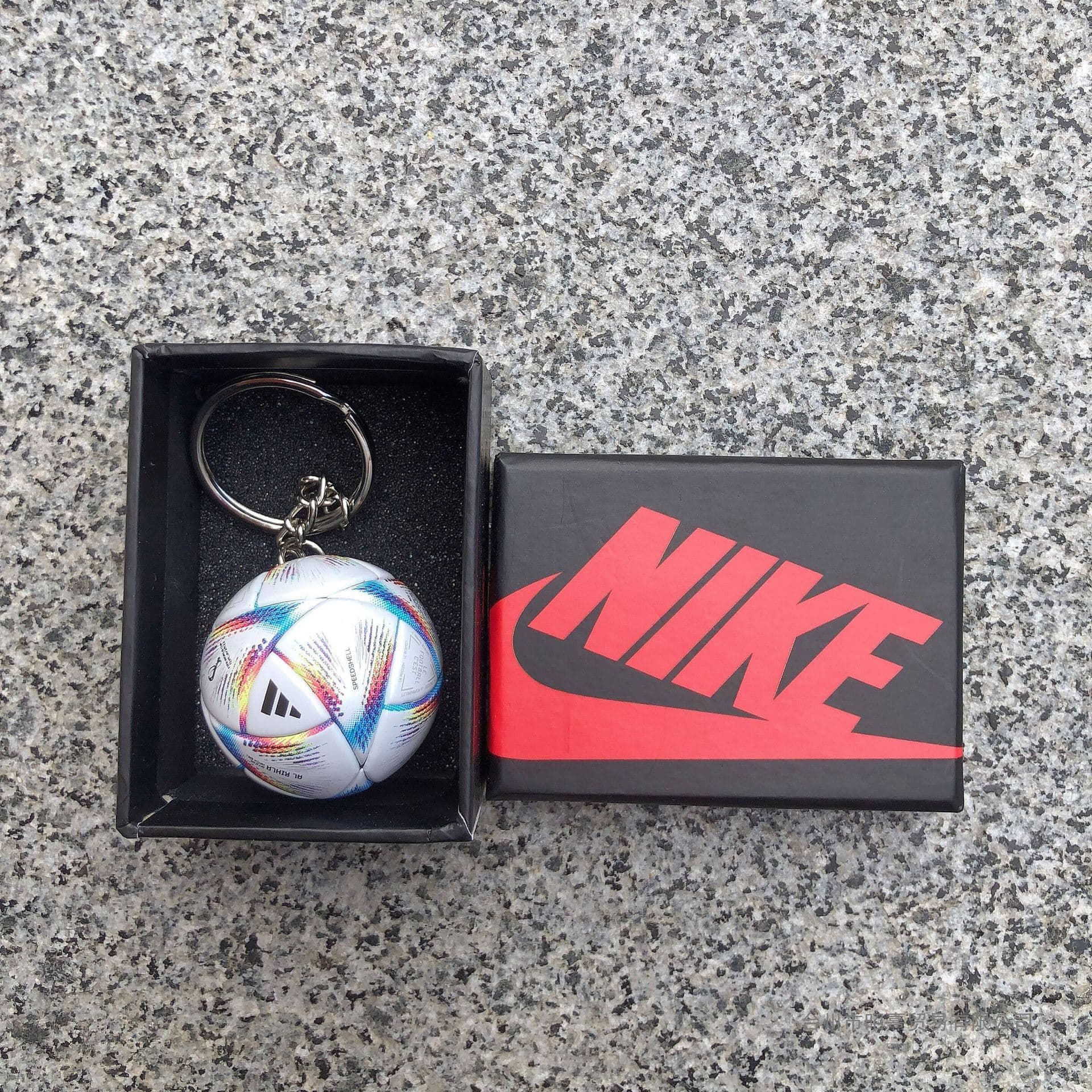 2025 Qatar World Cup Creative Soccer Keychain Gift Souvenir Bar Giveaway Men's Gift Gift Box