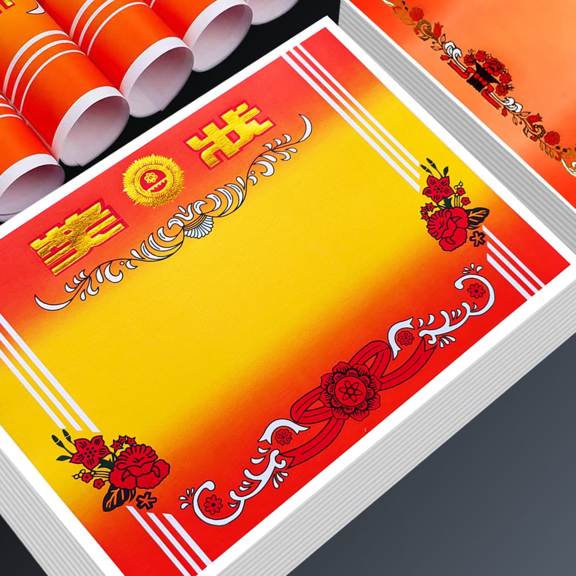 Wholesale Primary School Student Certificate Paper, Kindergarten Good Child Award Certificate Printing, Gold Foil Stamping, Thickened A4 Certificate Customization