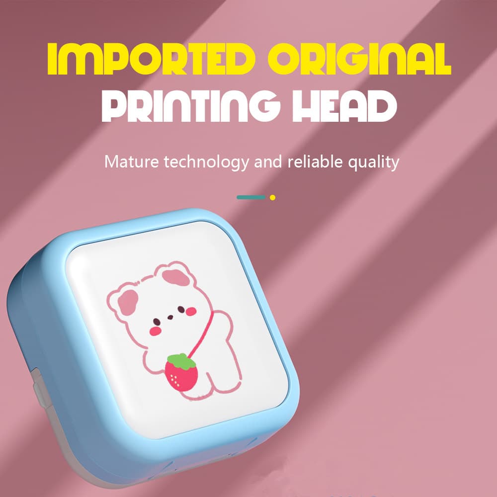 Xunchen mini label AI printer small photo printer hand note QR code thermal Bluetooth printer