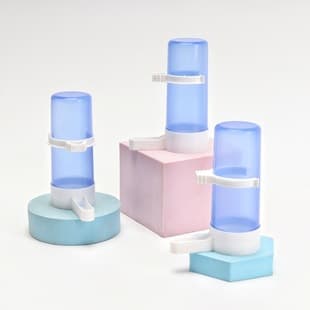 Automatic Bird Waterer and Feeder for Myna, Hill Myna, Budgie Parrot: Water Cup, Bird Supplies for Pigeon