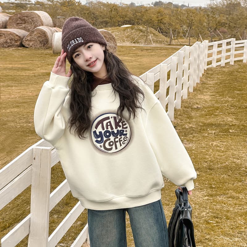 Girls' Sweatshirt Spring Autumn 2024 New Children's Clothing Middle and Big Kids Fashionable Top Spring Clothes for 12-Year-Olds