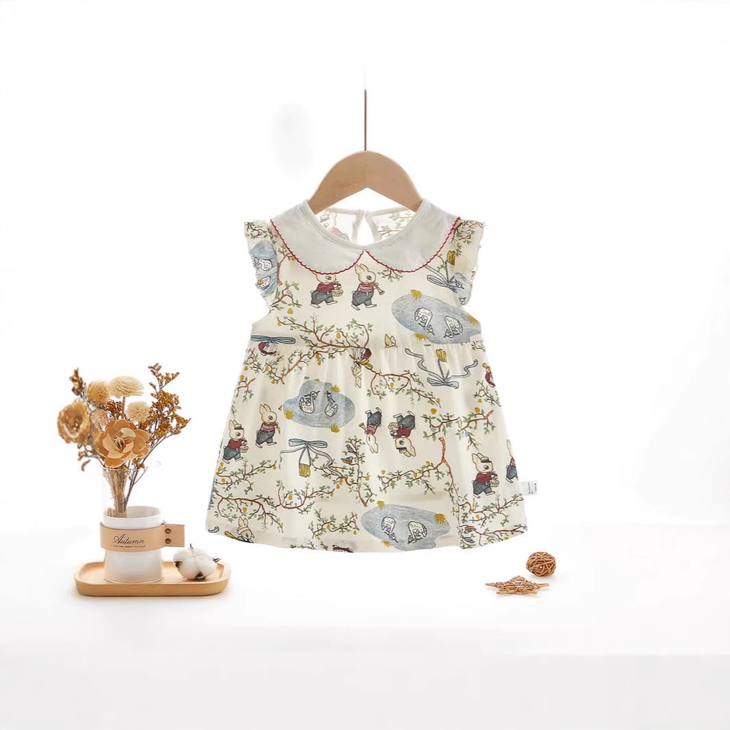 Baby Princess Dress Summer Princess Dress Infant Cotton Sweet Style Little Girl Dress Fashionable