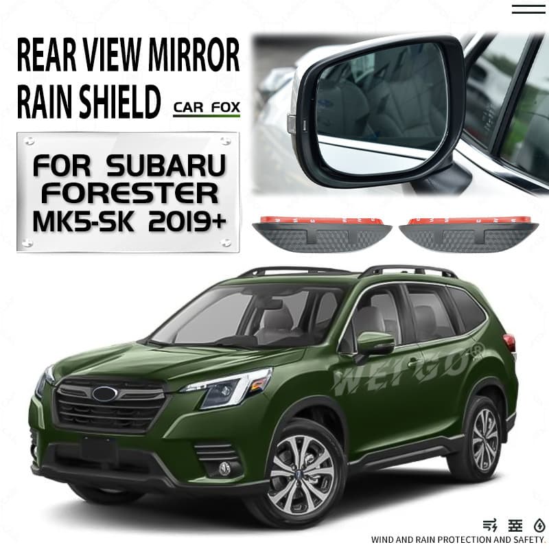 For Subaru Forester Rear View Mirror Rain Shield