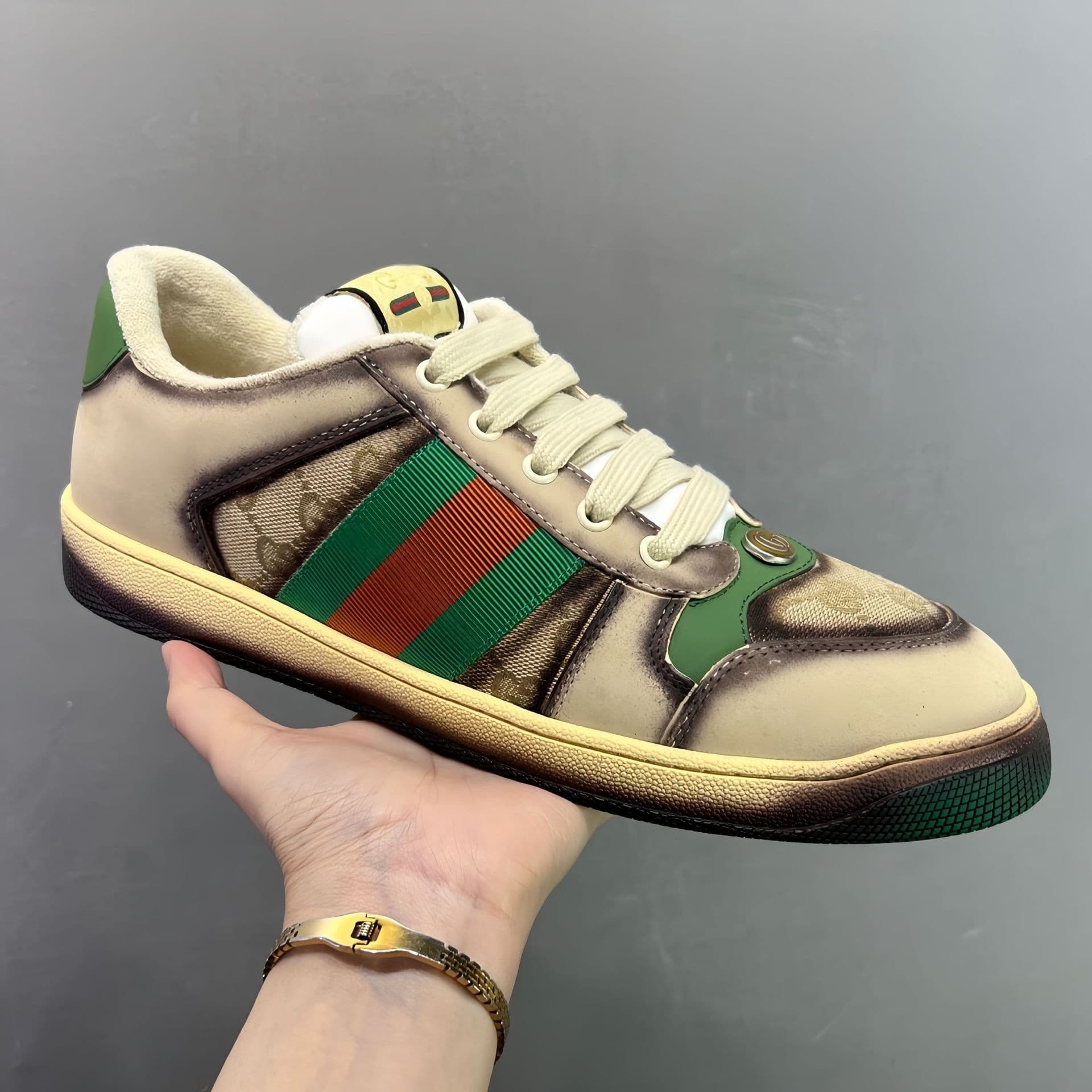 GG Dirty Shoes Retro Casual Sports Business Shoes Distressed Casual Sneakers Couple Shoes Breathable Warm Luxury Fashion