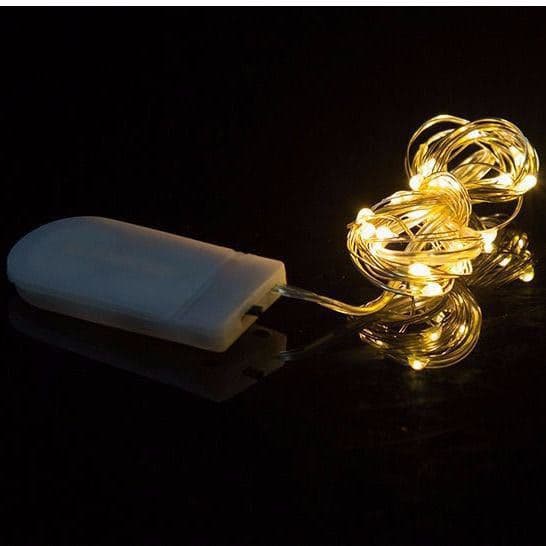 Holiday Christmas button colored fresh flower cake colored gift box star string lights, battery copper wire LED warm white string lights