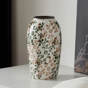 Vintage Floral Combination Vase Tissue Box Ashtray Home Living Room Decoration New Chinese Blue and White Porcelain