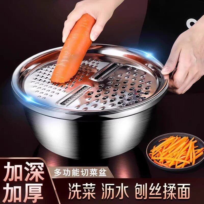 Multifunctional Stainless Steel Food-Grade Vegetable Slicer and Grater for Potatoes, Carrots, and More