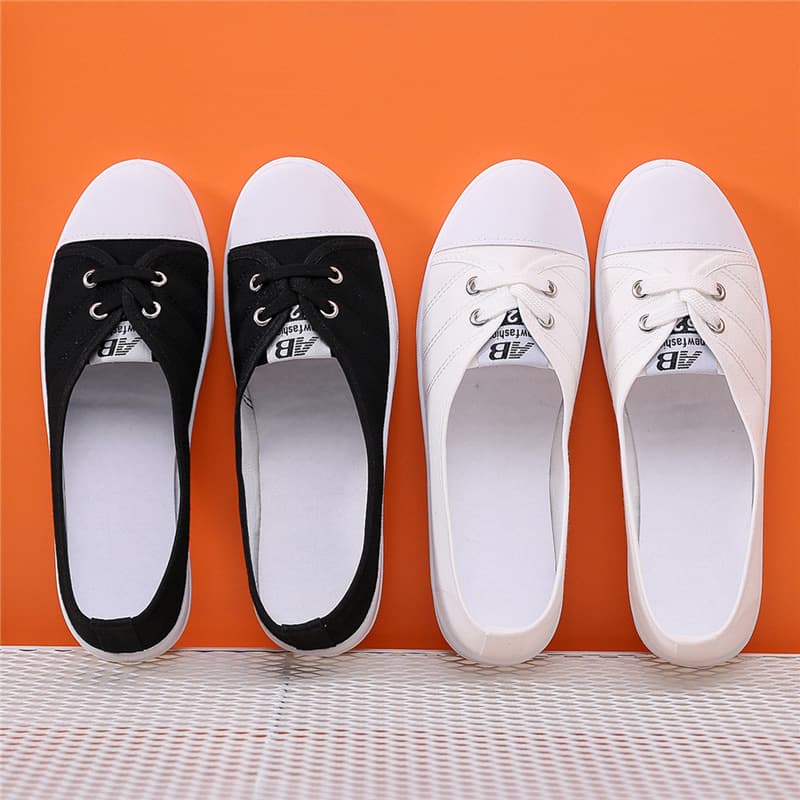 Trendy White Sneakers for Women 2026 Spring Style Low-Top Canvas Shoes Breathable Casual Shoes for Pregnant Women Women's Fashion Mesh Shoes