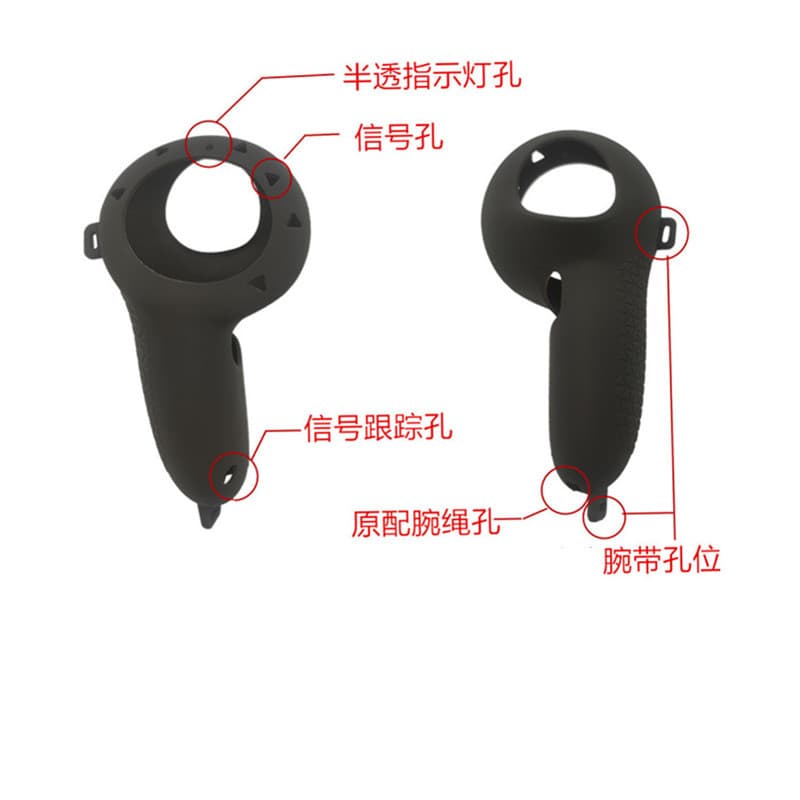 Silicone protective case for Meta Quest 3 VR headset controllers, grip accessory.