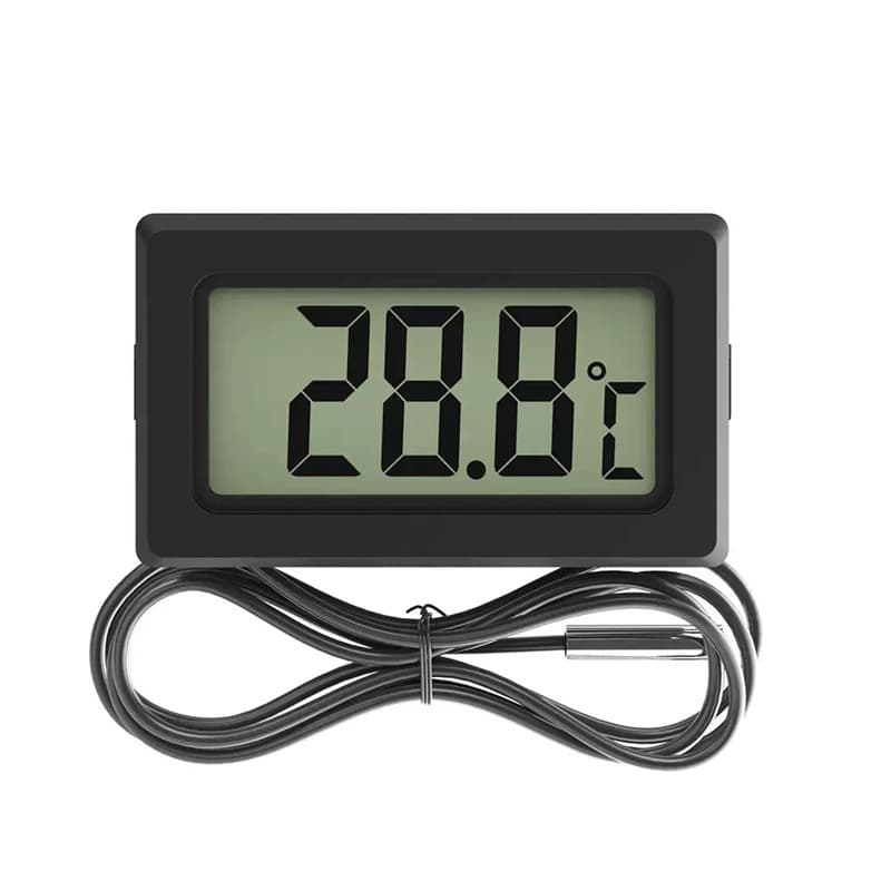 TPM-10 High-Precision Aquarium Thermometer Electronic Water Temperature Gauge with Waterproof Probe HT-1 for Home Use