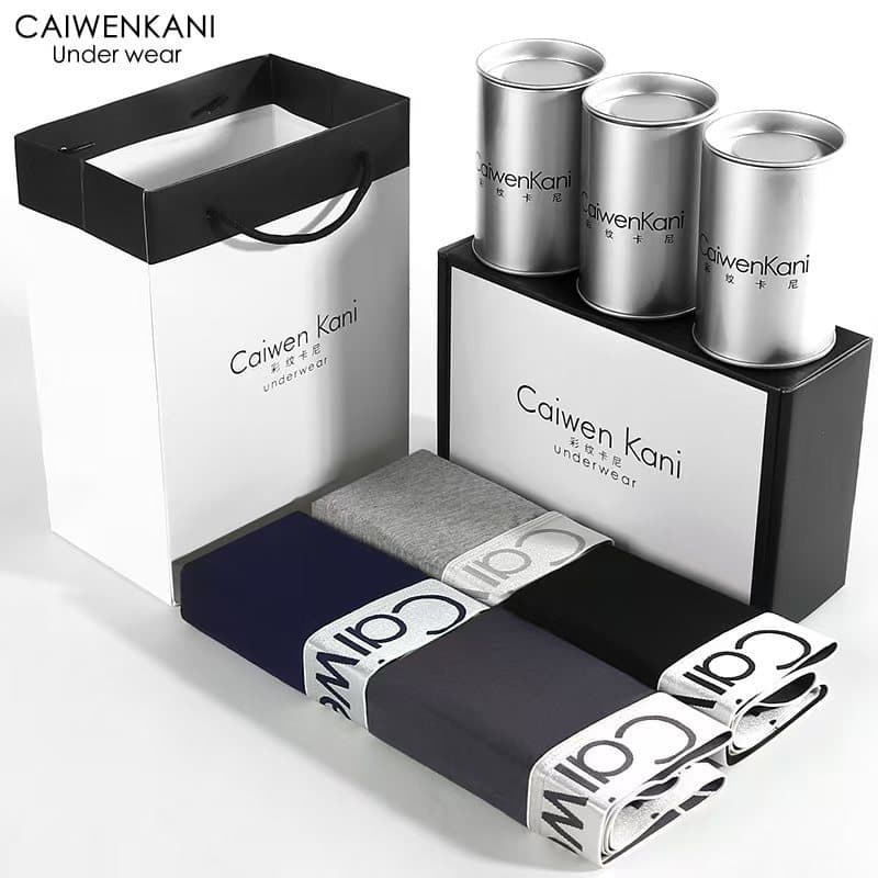 Men's Big Size Boxer Briefs Breathable Cotton Modal Graphene Gift Box Set
