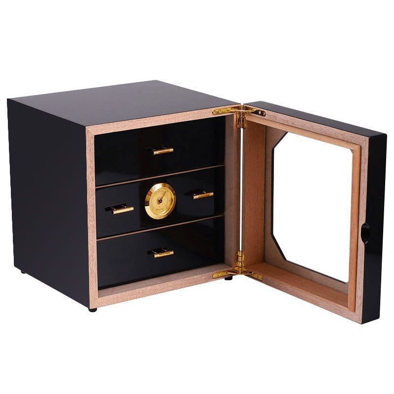 Wholesale cigar boxes, cigar humidors, piano lacquer three-layer cedar wood cigar boxes, humidifiers, and smoking accessories - fast sale!