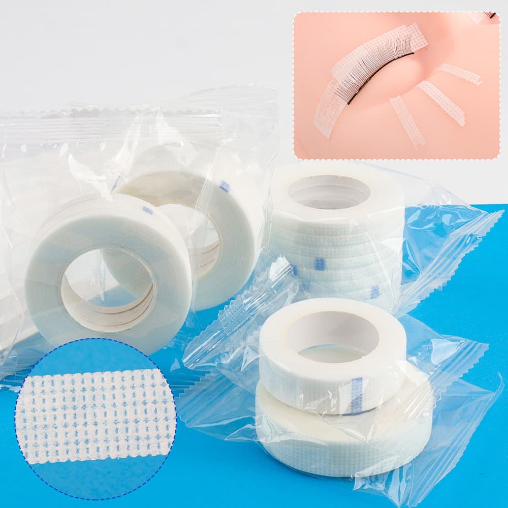 New wholesale plus and minus pattern non-woven eyelash tape lifting Japanese narrow tape eyelash grafting tool