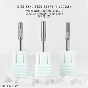 Cross-Border Exclusive Nail Art Sanding Bands with Bearings, Premium Sanding Band Mandrels, 2.35mm Sanding Band Rods, Silver and Gold, In Stock