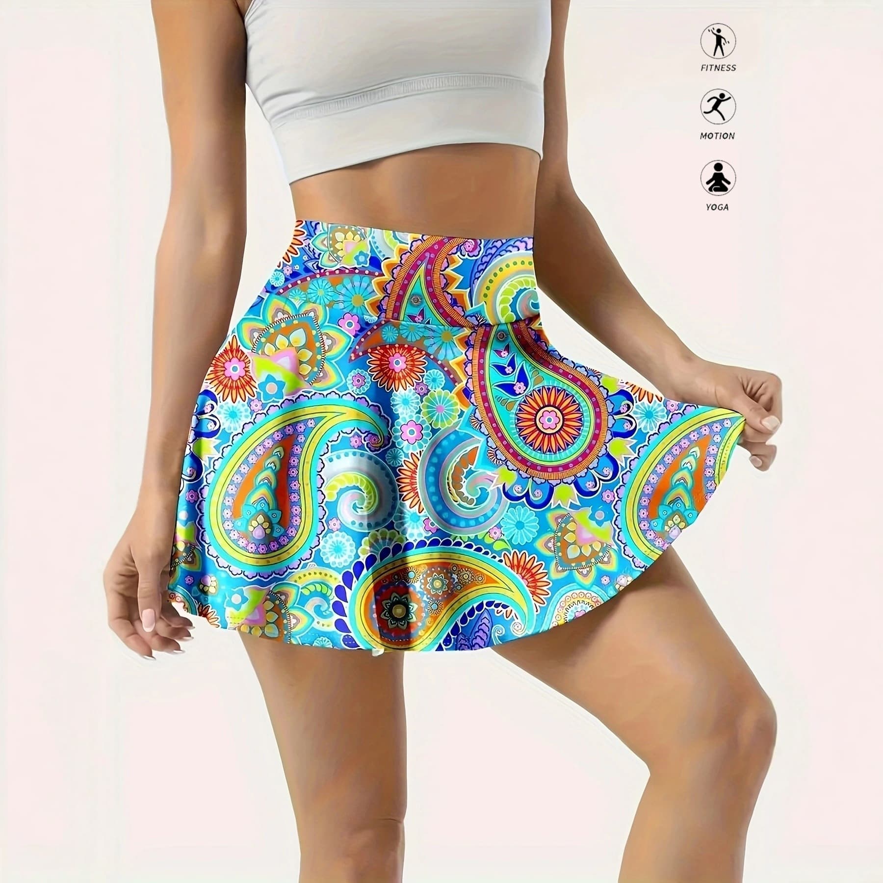 Women's Casual Yoga Skirt Shorts for Cross-Border Trade, Export to Europe and America, Fitness Wear