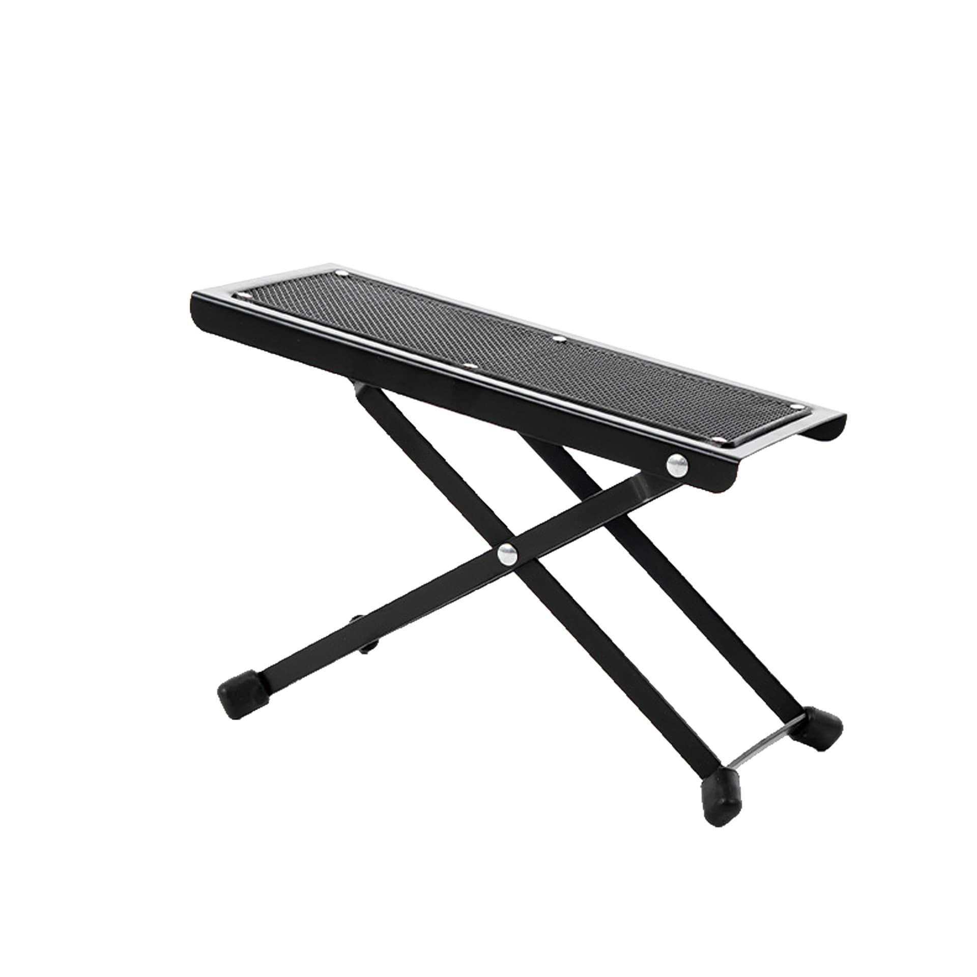 Guitar Foot Pedal Stool for Folk, Classical, Electric Guitar, Bass, Ukulele, Foldable with 45-Level Height Adjustment
