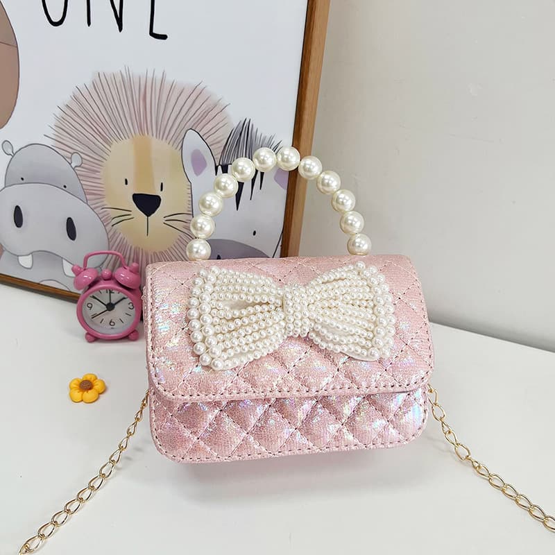Girls' Crossbody Bag Princess Pretty Handbag Little Girl Fashion Shoulder Bag Baby Cute Small Sling Bag