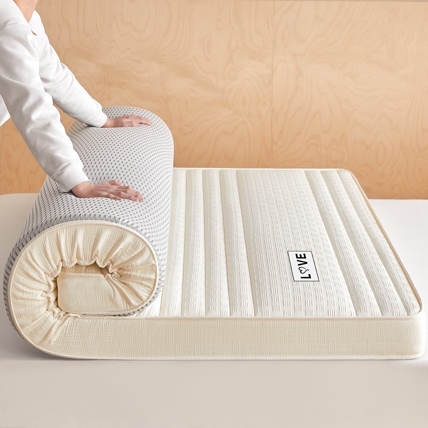 Home use waffle latex memory foam mattress soft pad thickened student dormitory single/double tatami anti-slip mattress