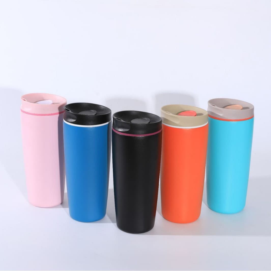 Spray-Painted 304 Stainless Steel Vacuum Insulated Tumbler, Stylish Cold-Keeping Ice Tumbler, Large Capacity 20oz Car Cup