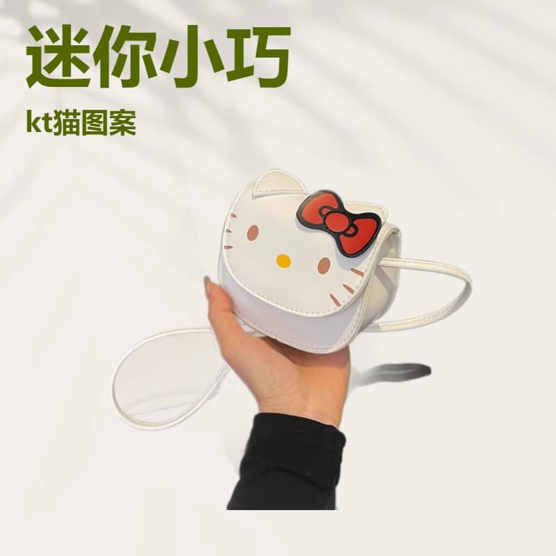 Hello Kitty Mini Bag Girl Mini Cat Bag Cute Cartoon Women's Summer Small Coin Purse