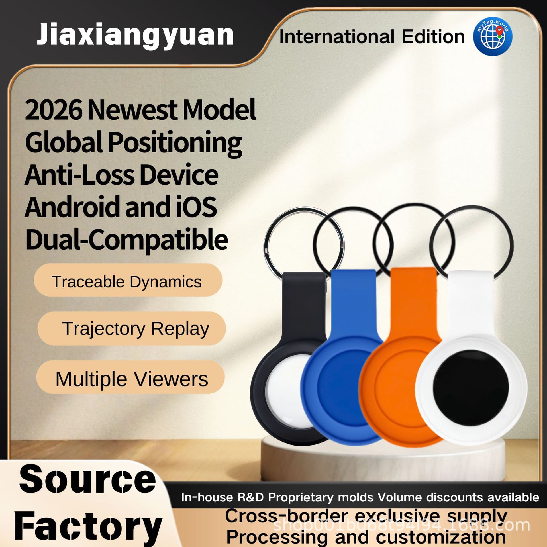 Dual System Cross-Border Hot Product Google iOS Android Smart Positioning Anti-Loss Tracker Jiaxiangyuan Global Positioning Tracker