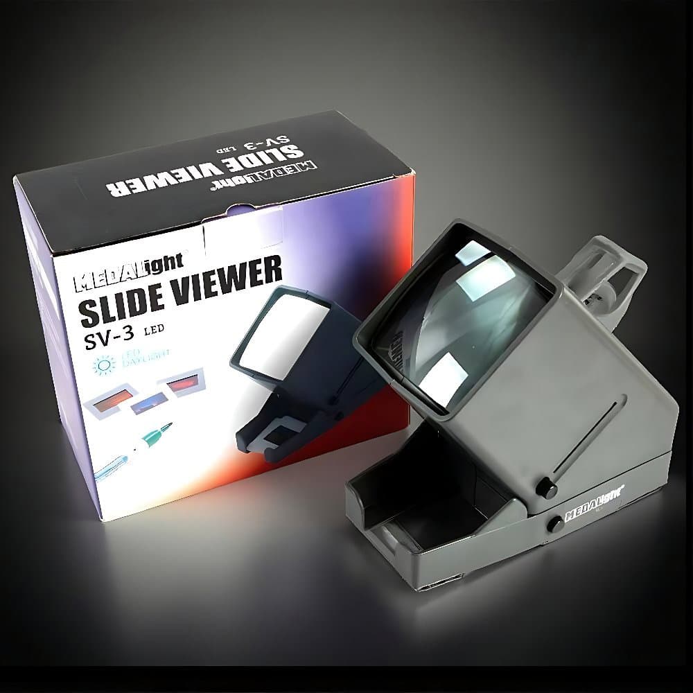 3x Magnification Film Viewer Slide Loupe SV3 for Negative Film ABS Material Lightweight Portable Film Slider View Box