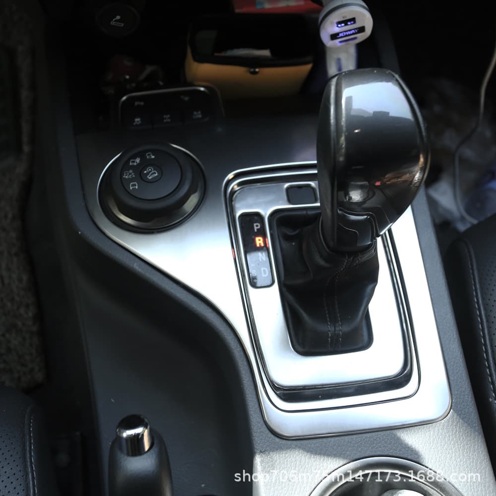 Stainless Steel Gear Shift Panel Sticker for Ford Everest Ranger LHD Left Hand Drive Special Use Vehicle Decoration