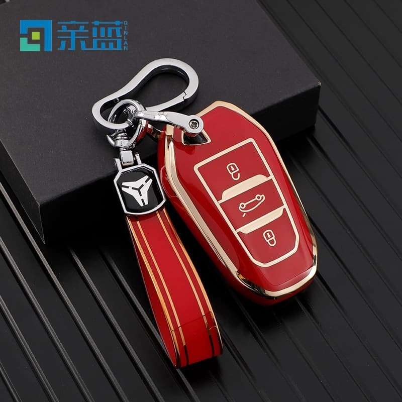 Suitable for Dongfeng Peugeot 4008 Car Key Cover, 408 Logo, 308 Full Cover, 508L, Citroen C4, C5 Shell Case