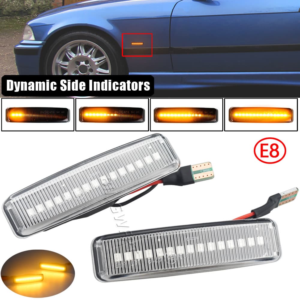 For BMW 5 Series E39 Mod BJ Shell Amber Light with Sequential Side Marker Light