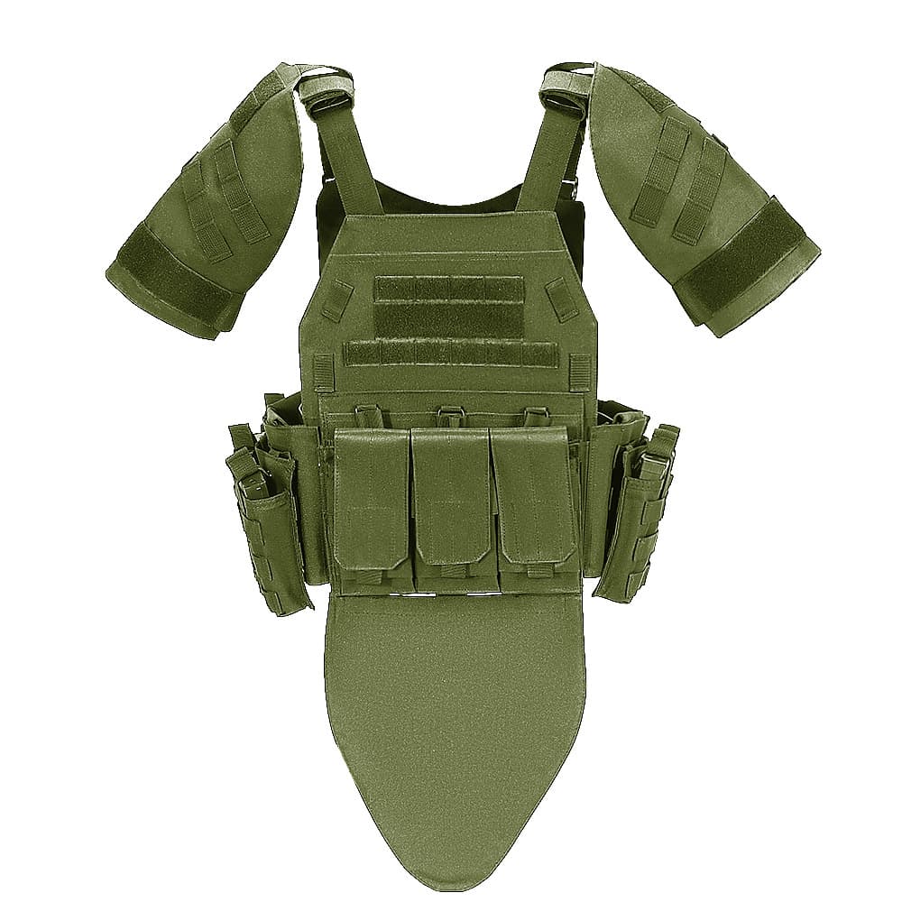 Tactical Vest Outdoor Field Real CS Bulletproof Vest Equipment Wargame Training Vest Molle Pouch