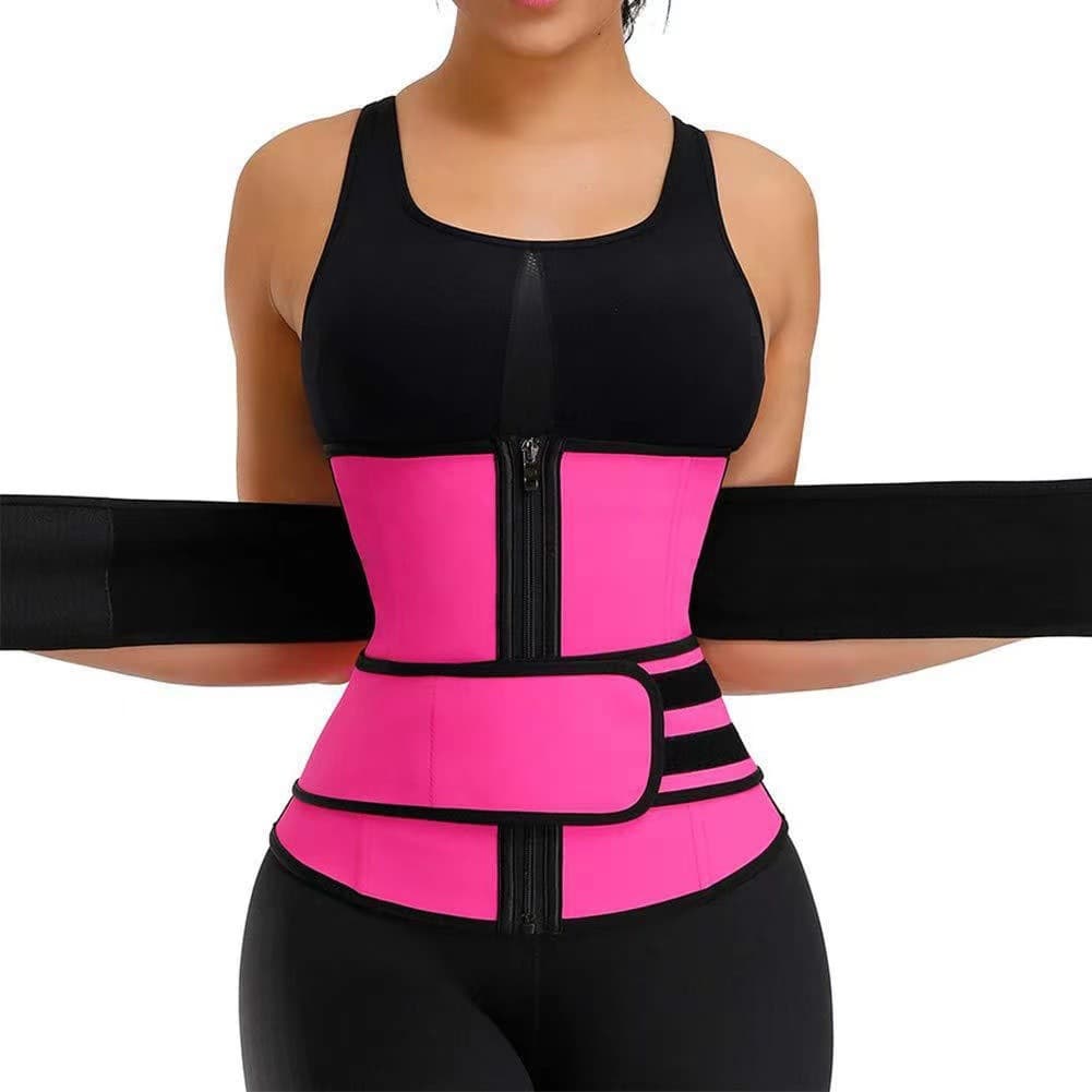 Cross-border Women's Zipper Waist Trainer Neoprene Shapewear New Sweat Belt Body Shaper Sports Waist Belt