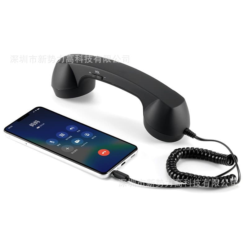 In Stock Retro Telephone Microphone Type-C Direct Plug for Mobile Headset, C Port Universal Wired Earpiece