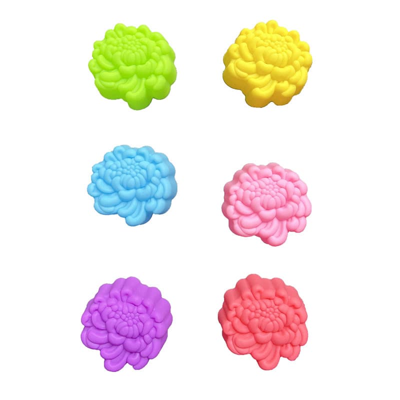 Silicone Cake Mold 5cm 3D Chrysanthemum Leaf Cake Cup, Chrysanthemum Wax Seal Mold, Handmade Soap Mold, Scented Candle Mold
