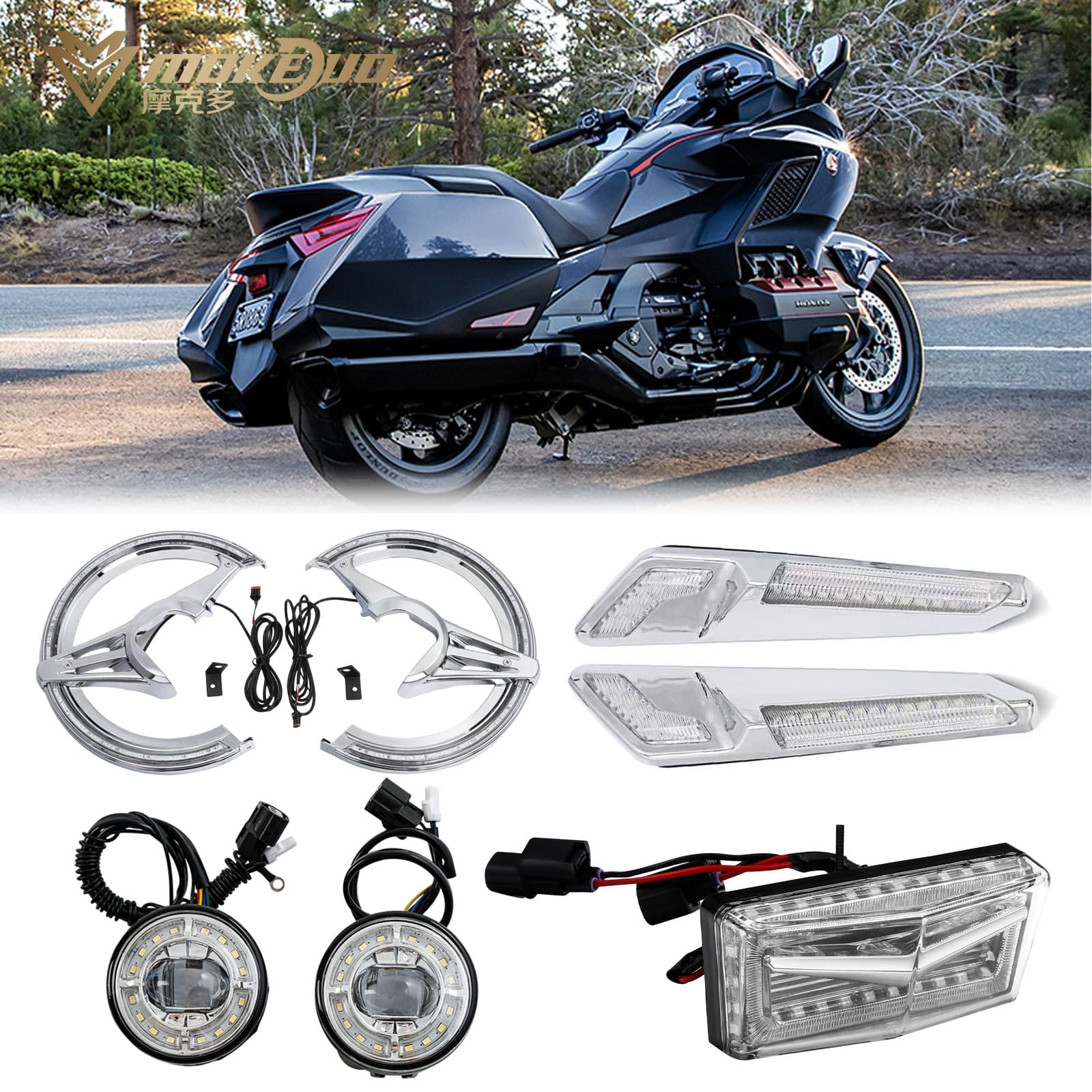 LED Light Kit for Honda Gold Wing GL1800 F6B Turn Signal & Brake Light 18-25