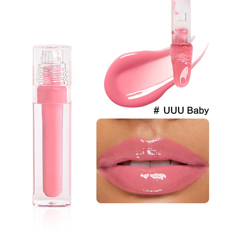 Cross-border in stock, diamond shimmer liquid lip gloss, water-light moisturizing non-sticky, glass mirror finish lip gloss, in stock without LOGO