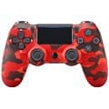 Cross-Border Best-Selling PS4 Wireless Bluetooth Controller Dual Vibration Game Controller Esports Red Black Camo Edition