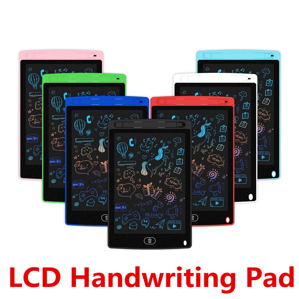 8.5-inch LCD Writing Tablet, Solar-Powered Doodle Board for Kids with Bright Colors and Thick Strokes