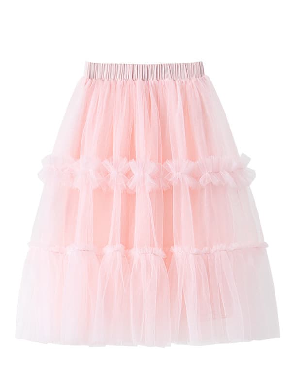 Girls Tutu Skirt Children Mesh Puffy Shorts Cake Skirt Princess Dress Summer New Colorful Skirt