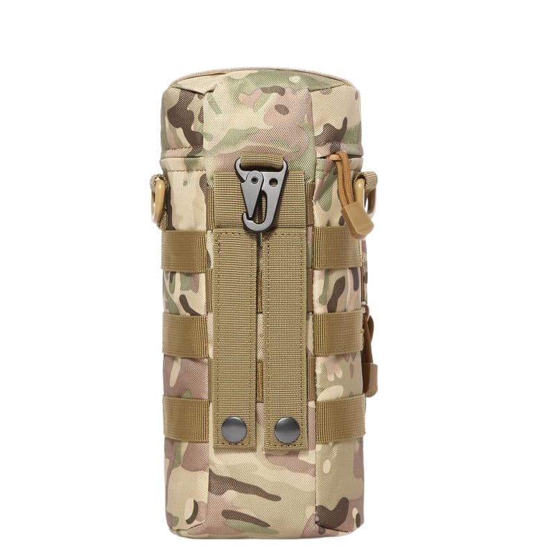 Tactical MOLLE Water Bottle Pouch Multi-Function Mountable Canteen Carrier Outdoor Cup Holder for Hiking Cycling